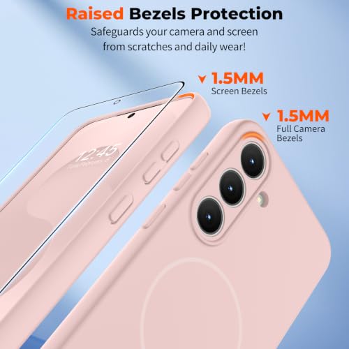 zapica Magnetic for Samsung Galaxy S26 FE Case/S25 FE Case, Pale Pink - color: Pale Pink, size: Samsung Galaxy S26 FE/S25 FE 6.7''