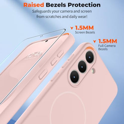 zapica Magnetic for Samsung Galaxy S26 FE Case/S25 FE Case, Pale Pink - color: Pale Pink, size: Samsung Galaxy S26 FE/S25 FE 6.7''
