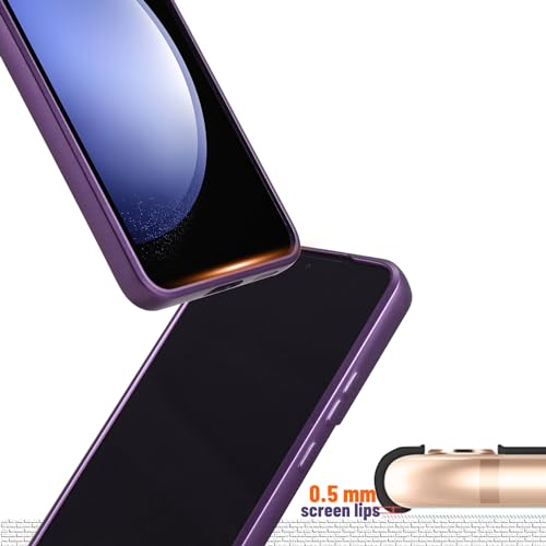 Magnetic Case for Samsung Galaxy S21, Soft Silicone with Camera Protection, Anti-Scratch Compatible with MagSafe, Purple - color: Purple, size: S21