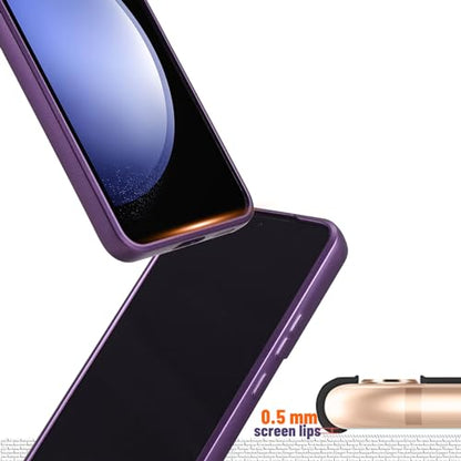 Magnetic Case for Samsung Galaxy S21, Soft Silicone with Camera Protection, Anti-Scratch Compatible with MagSafe, Purple - color: Purple, size: S21