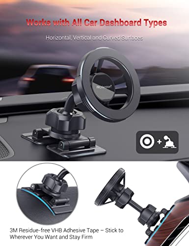 PROfezzion Deluxe Premium Metal Magnetic Car Mount Phone Holder for MagSafe