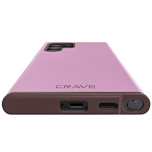 Crave Galaxy S22 Ultra Case, Shockproof Protection Dual Layer Case for Samsung Galaxy S22 Ultra 5G (6.8 inch) - Lilac - color: Lilac, size: Galaxy S22 Ultra