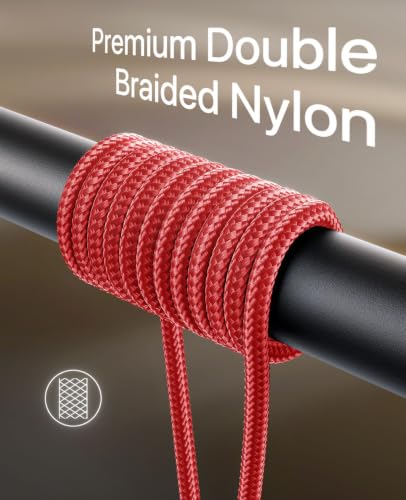 USB to USB C Cable 90 Degree 6FT Right Angle USB A to USB C Cable, 2Pack - color: Red, size: 6FT, style: USB A to USB C