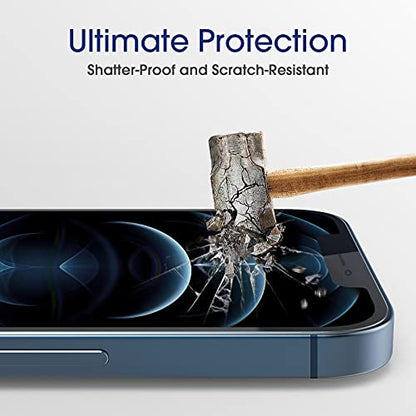 amFiIm OneTouch for iPhone 12 Pro Max Screen Protector 6.7" Tempered Glass - size: 12P-6.7”