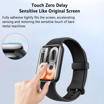 Aiziki（6 Pack Compatible for Xiaomi Smart Band 10 Pro Screen Protector, Flexible TPU Film [Not Glass], Full Coverag, HD Clear, Easy Install, Bubble Free for Xiaomi Smart Band 10 Pro Screen Protector - size: RM6-Xiaomi Smart Band 10 Pro-US