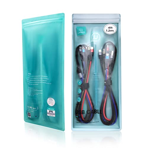 Multi Charging Cable 2Pack 4FT 4 in 1+ PD 60W USB C Multi Fast Charging Cable