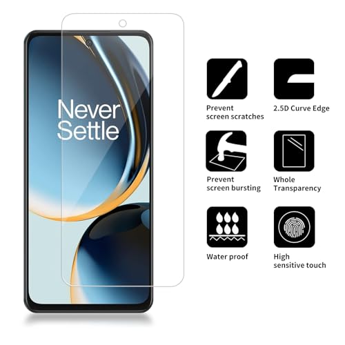 4 Pack Glass Screen Protector Compatible for OnePlus Nord N30 5G 9H Hardness CPH2513 CPH2515 HD Screen Tempered Glass, Scratch Resistant,Easy Install,Case Friendly - size: OnePlus Nord N30 5G