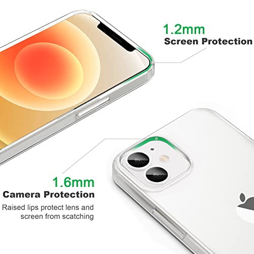 JJGoo Compatible with iPhone 12 Case & 12 Pro Case Clear Soft Transparent Shockproof Protective Slim Thin Bumper Phone Cover for 12 and 12 Pro - 6.1 inch - color: Clear