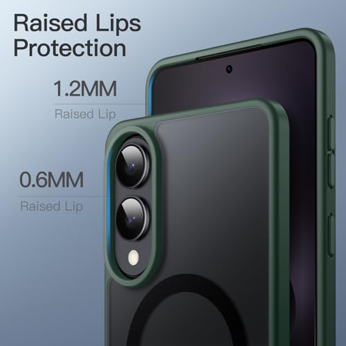 JETech Magnetic Matte Case for Samsung Galaxy S25 Edge, Dark Green - color: Dark Green, size: Galaxy S25 Edge