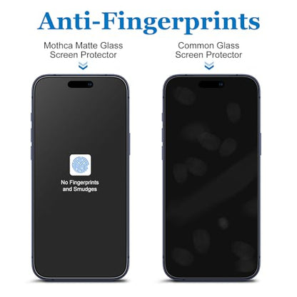 Mothca Matte Privacy Screen Protector for iPhone 17 Pro Max[6.9 inch] with Easy Installation Tool, Anti Spy Anti Glare Full Coverage Tempered Glass, Anti-Fingerprint, Case Friendly, Smooth as Silk
