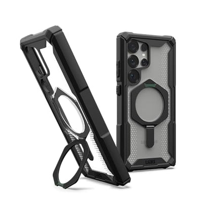 URBAN ARMOR GEAR UAG for Samsung Galaxy S25 Ultra Case 6.9" with Kickstand Plasma XTE - Compatible with Magnetic Charging Transparent Rugged Military Drop Tested Protective Cover, Black/Clear - color: Plasma XTE - Black/Clear