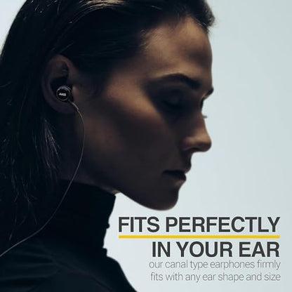 AKG Wired In-Ear Earbuds with Mic USB-C Earbuds with Braided Cable Compatible with Samsung Galaxy S24 Ultra, S24+, S23, S22, S21, S10, S10E & iPhone 15 Series