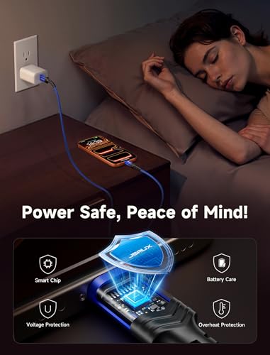 JSAUX USB to USB C Cable 4-Pack (10ft+6.6ft+3.3ft+3.3ft), Blue - color: Blue, size: 3.3ft+3.3ft+6.6ft+10ft