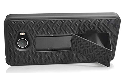 Nakedcellphone Kickstand Cover for Jitterbug Smart 2 Phone Case - Black | Slim Hard Shell with Stand, Satisfying Texture, For Lively Smart2 (Year 2018, Model 5049SJBS2) - color: Black