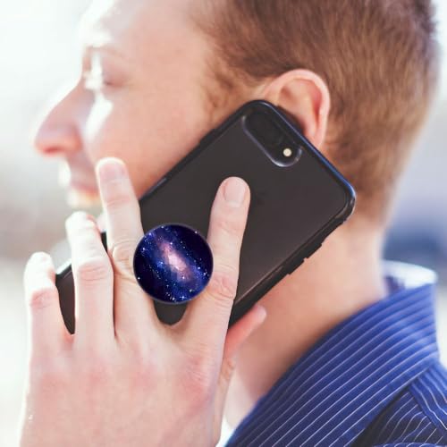 6 Pack Cellphone Phone Grip and Smartphones Stand, Collapsible Cell Phone Expanding Holder for Phone - Blue Purple Galaxy Nebula Flower, ZJ005