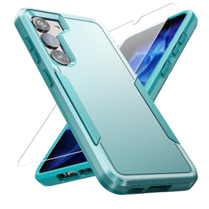 for Samsung Galaxy S23 Case with HD Screen Protector, Dual Layer Military Grade Drop Tested, Heavy Duty Rugged Shockproof Non-Slip Outdoor Protective Cover, Green - color: Green