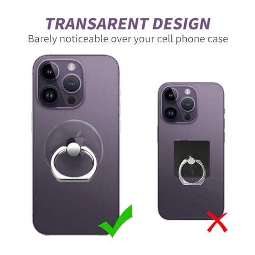 2 Pack Jsoerpay Cell Phone Ring Holder, Silver - color: Silver 2