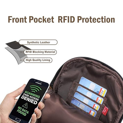 Travel Small Sling Bag for Women Anti Theft Crossbody Bags Phone Purse Cross Body Fanny Pack Over the Shoulder Bags(Black) - color: Black Dark