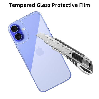 3 Pack Glass Back Screen Protector for iPhone 16 plus 6.7-Inch - size: iPhone 16 plus