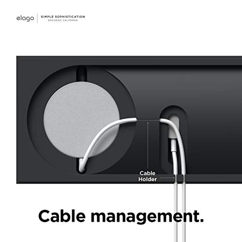 elago Charging Tray Duo for MagSafe & Apple Watch Chargers - color: Black
