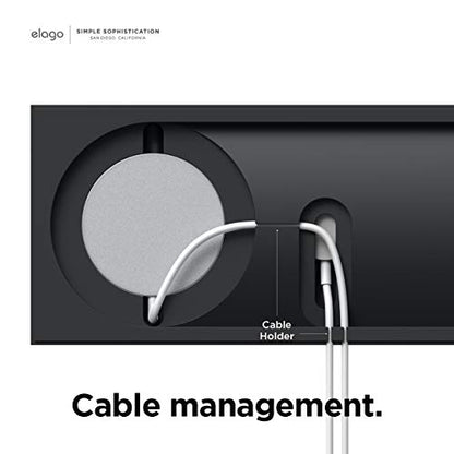 elago Charging Tray Duo for MagSafe & Apple Watch Chargers - color: Black