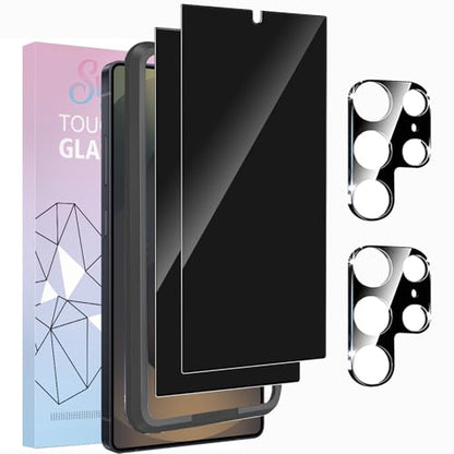 Privacy Screen Protector Samsung Galaxy S24 Ultra+Camera Lens Protector - size: Galaxy S24 Ultra 2+2