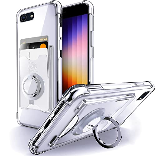 Shields Up for iPhone SE3/SE2 Case/iPhone 8/7 Case with Card Holder, Clear - color: Clear, size: iPhone 7/8/SE2/SE3