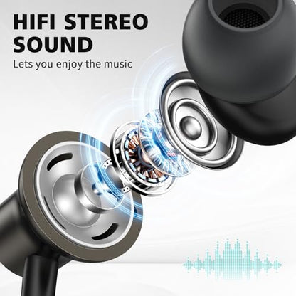 USB C Headphones Wired for iPad/iPhone 18 Pro Max Duo 17 Air 16 15 Plus - color: Gunmetal