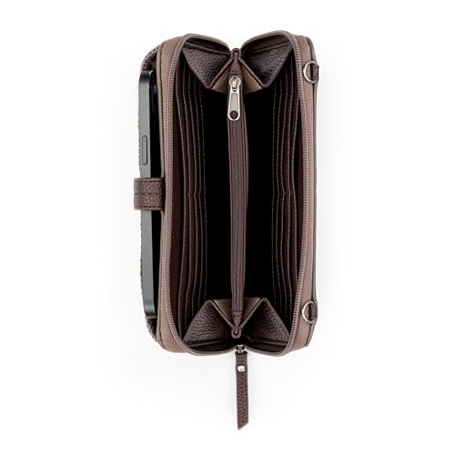 The Sak Iris Smartphone Crossbody Purse - Small Women's Cellphone Bag & Wallet For Everyday- Convertible Wristlet With Zipper | Fits Most Smartphones, Card Slots & Zip Pocket, Detachable Wristlet & Crossbody Straps, Hands-Free for Travel & Errands - color