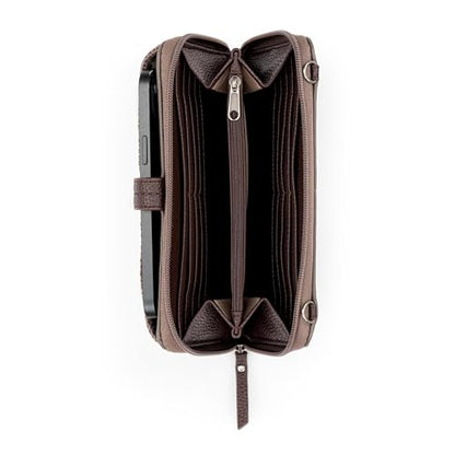 The Sak Iris Smartphone Crossbody Purse - Small Women's Cellphone Bag & Wallet For Everyday- Convertible Wristlet With Zipper | Fits Most Smartphones, Card Slots & Zip Pocket, Detachable Wristlet & Crossbody Straps, Hands-Free for Travel & Errands - color