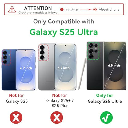 Varikke for Galaxy S25 Ultra Wallet Case Magnetic Detachable, Rose Gold - color: Rose Gold, size: Galaxy S25 Ultra 6.9"