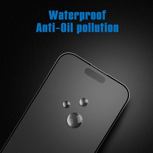 Mothca Matte Glass Full Coverage Screen Protector for iPhone 16 Pro Max 6.9-inch, Anti-Glare Anti-Fingerprint Black Edge Tempered Glass Film with Easy Installation Tool, Case Friendly, Smooth as Silk - size: iPhone 16 Pro Max-6.9 Inch