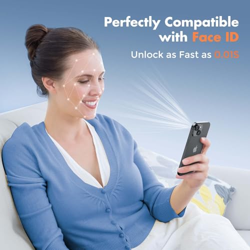 UNBREAKcable 3-Pack Screen Protector for iPhone 15, Double Shatterproof Tempered Glass [Easy Installation Frame] [99.99% HD Clear] [9H Hardness] [Full Coverage] [Case Friendly] for Apple 15 6.1 inch - size: iPhone 15