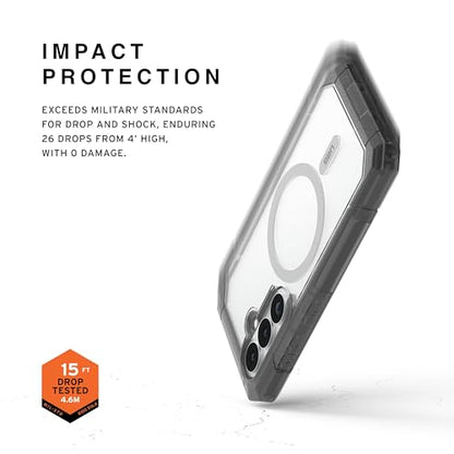 URBAN ARMOR GEAR UAG for Samsung Galaxy S26 Case 6.3" Trooper - Magnetic Charging Compatible Full Body with Port Protection Rugged Military Drop Tested Protective Cover, Clear/Ash - color: Trooper - Clear/Ash