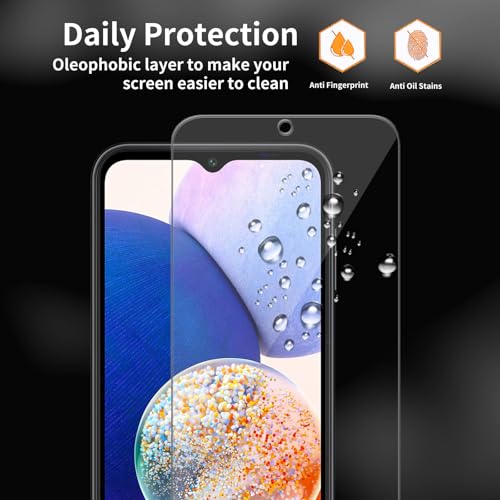 3 Pack for Samsung Galaxy A14 5G Tempered Glass Screen Protector - size: Galaxy A14 5G