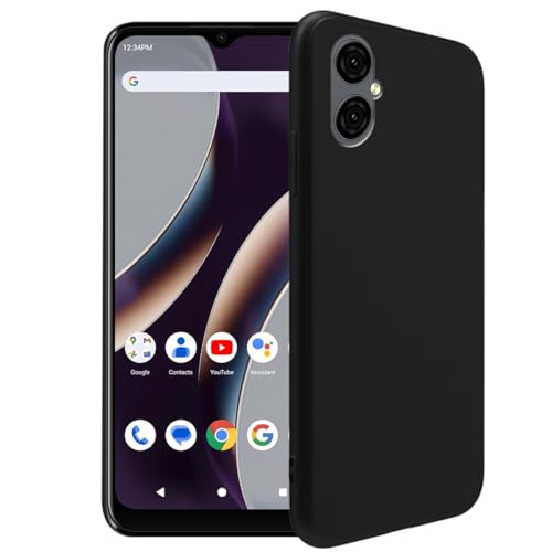 Silicone Case for Blu G53, Silky-Soft Touch Full-Body Protective Case, Shockproof Bumper Protection Cover with Microfiber Lining (Black) - color: Black Case