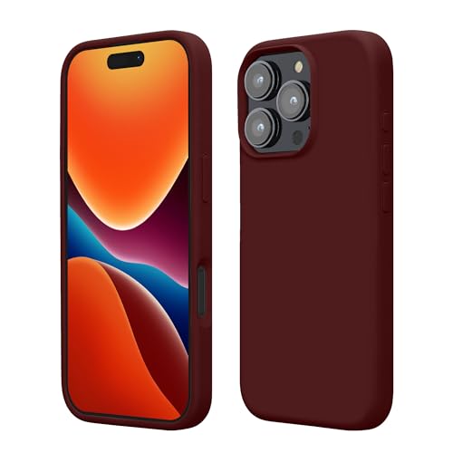 kwmobile Case Compatible with Apple iPhone 16 Pro Case - TPU Silicone Phone Cover with Soft Finish - Bordeaux Violet - color: bordeaux violet, size: iPhone 16 Pro