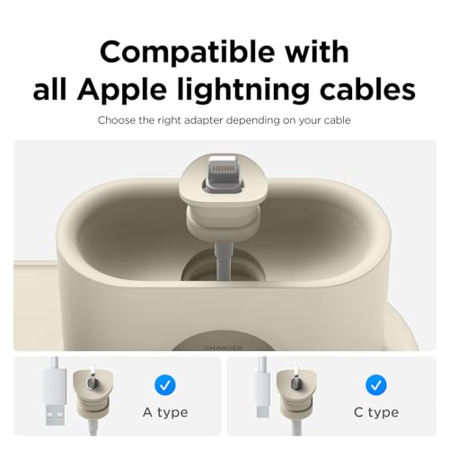 elago 3 in 1 Charging Station for iPhone, AirPods, AirPods Pro, Apple Watch - color: Classic White