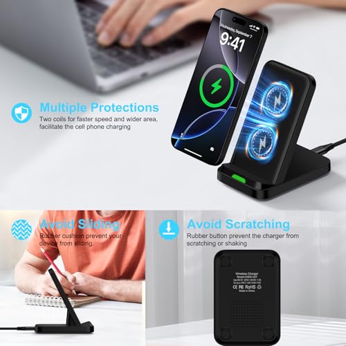 Wireless Charger Stand for Samsung Galaxy S26 S25 FE Ultra Plus S24 S23 S22