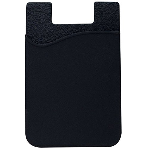 AgentWhiteUSA Cell Phone Wallet, Stick on Wallet (3 Pieces) (for Credit Card, Business Card & Id) | Compatible with Almost Every Phone | iPhone, Android & Most Smartphones - color: Grey/Black/White