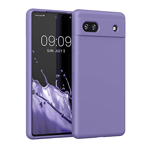 kwmobile Case Compatible with Google Pixel 6a Case - TPU Silicone Phone Cover with Soft Finish - Violet Purple - color: violet purple, size: Pixel 6a