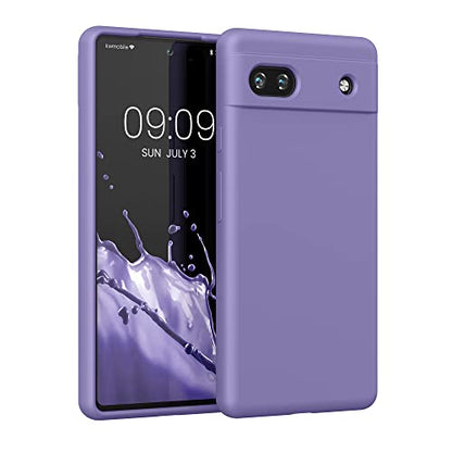 kwmobile Case Compatible with Google Pixel 6a Case - TPU Silicone Phone Cover with Soft Finish - Violet Purple - color: violet purple, size: Pixel 6a