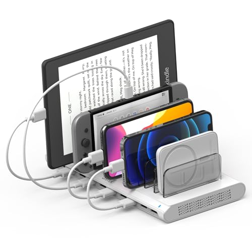 Unitek Charging Station for Multiple Devices, USB Charger Dock with SmartIC