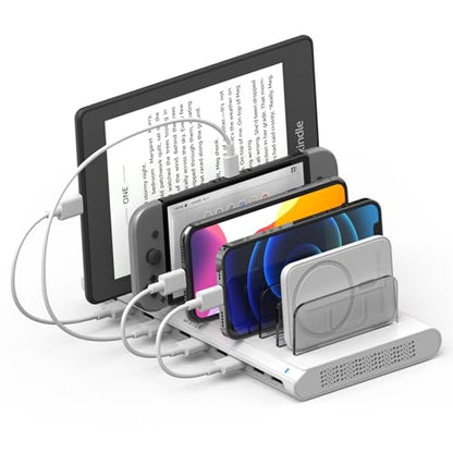 Unitek Charging Station for Multiple Devices, USB Charger Dock with SmartIC