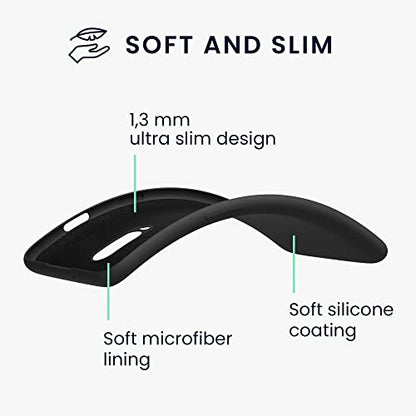 kwmobile Case Compatible with OnePlus 6T Case - Slim Protective TPU Silicone Phone Cover - Black - color: black