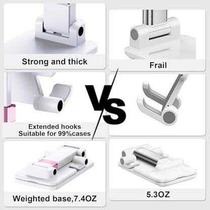 Cell Phone Stand Cute Mobile Holder For iPhone Desk Office Accessories - color: 01-White