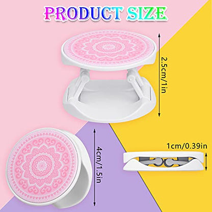 Honoson 9 Pcs Cell Phone Grip Holder Collapsible Holder, Mandala 2 - color: Mandala Style