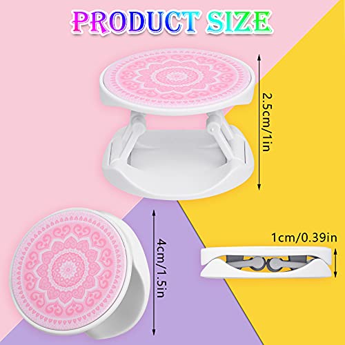 Honoson 9 Pcs Cell Phone Grip Holder Collapsible Holder, Mandala 2 - color: Mandala Style