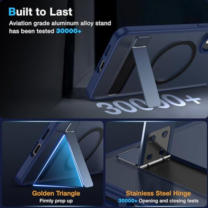 for Samsung Galaxy S25 Edge Case with MagSafe - color: Blue, size: Galaxy S25 Edge with Stand