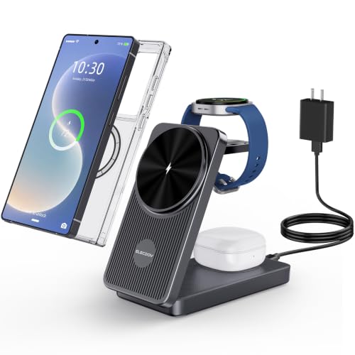 3 in 1 Wireless Charging Station for Samsung, Foldable Wireless Charger